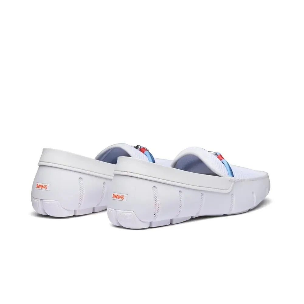 SWIMS MENS LOAFERS, RIVA SHOES FOR MEN, (WHITE,12)